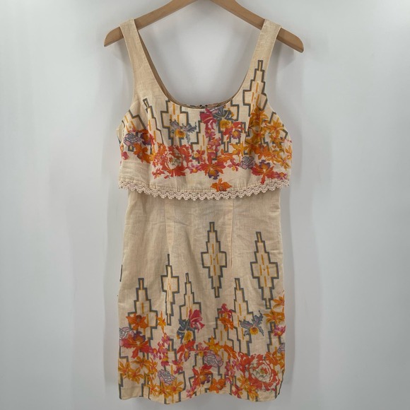 FREE PEOPLE Dress Size 4 Mini Boho Bohemian Sleeveless Mini Festival Concert - Picture 14 of 14